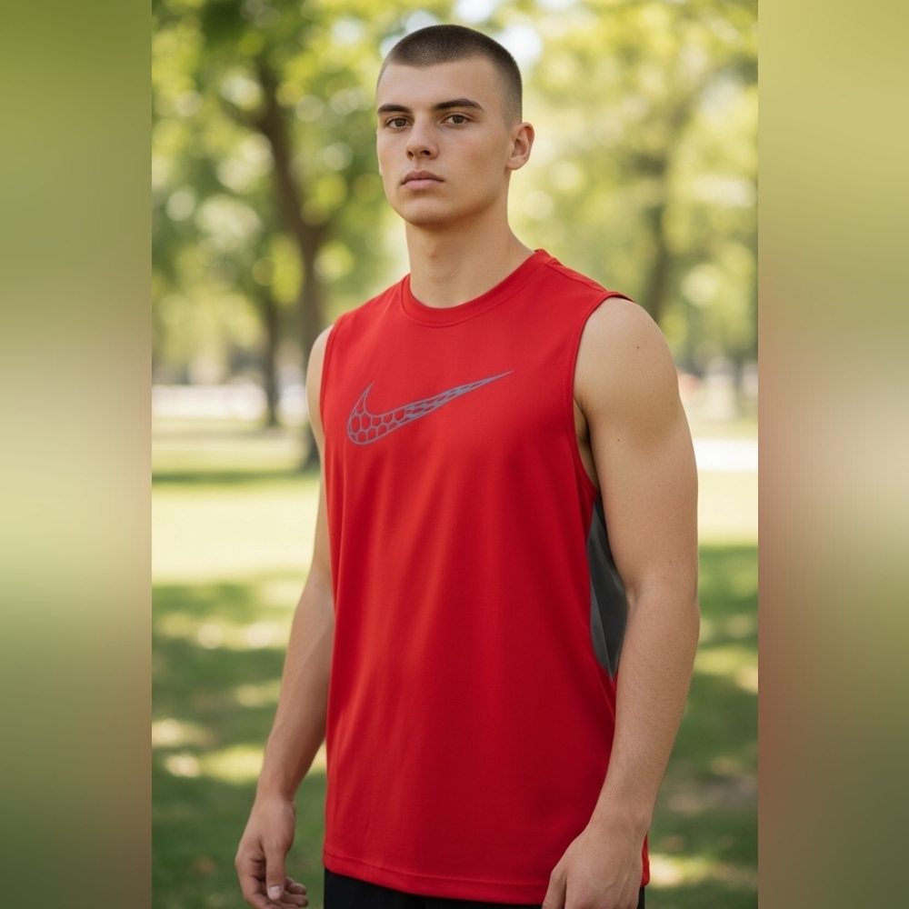 Nike Men's Size XL Workout Running Drifit Performance Tank Top